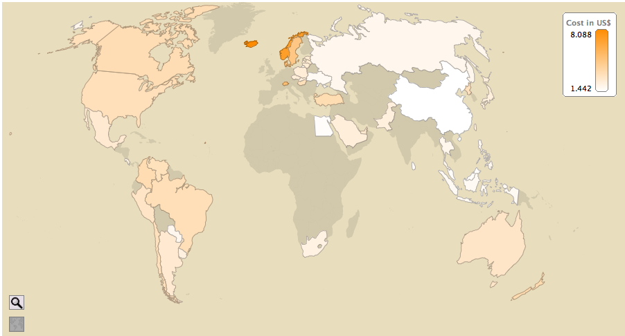 big mac map