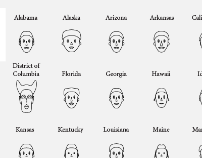 How to visualize data with cartoonish faces