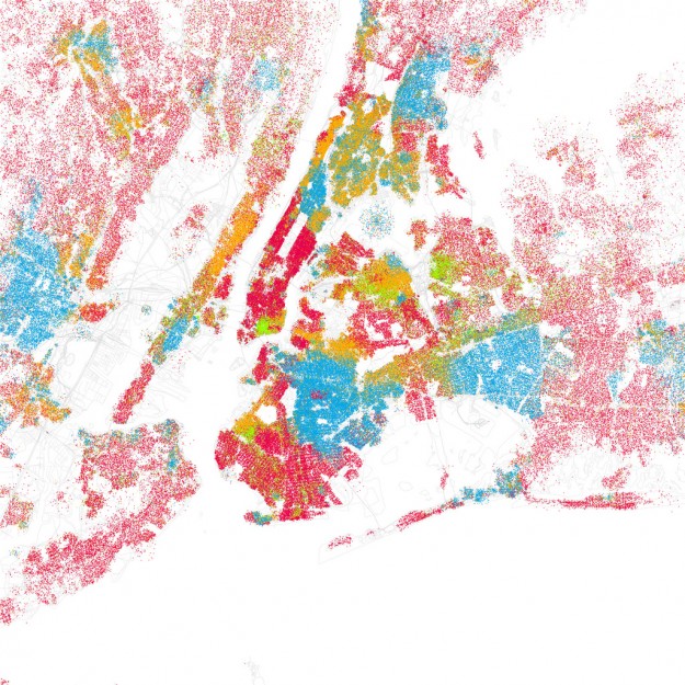 Race and ethnicity mapped by block