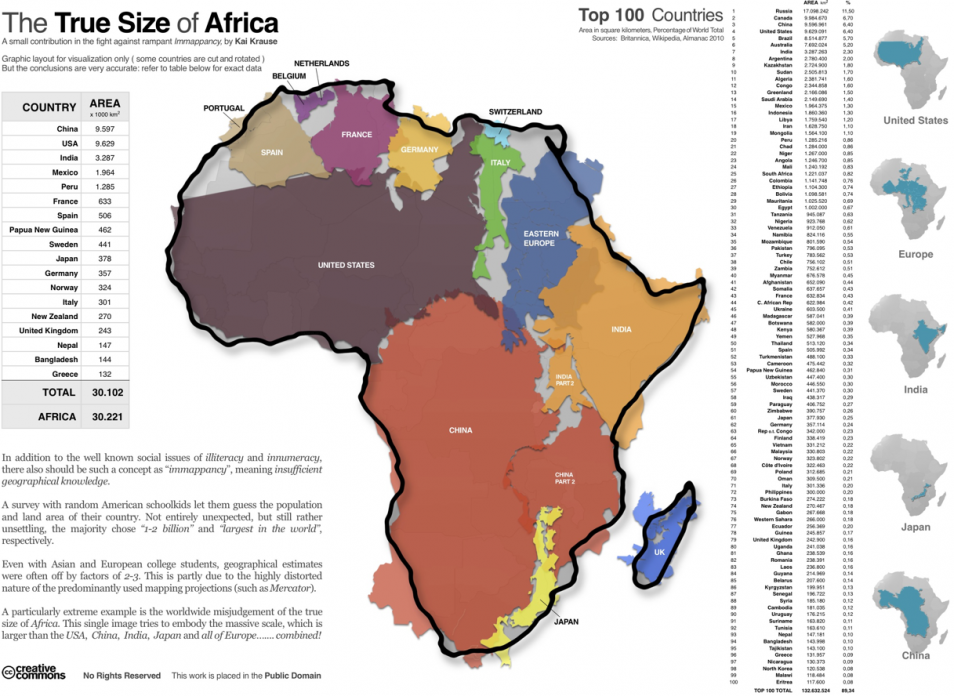 True size of Africa