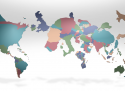 Cartogram of richest countries