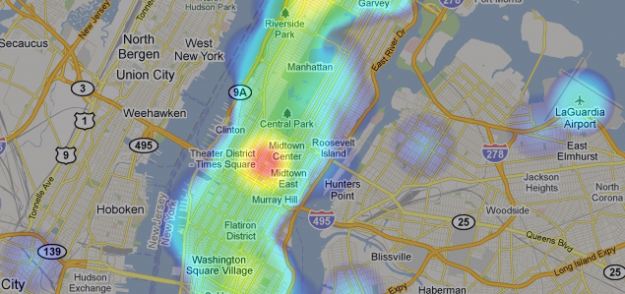 Foursquare heatmap