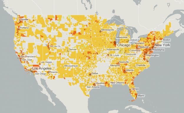 Consumer broadband and population