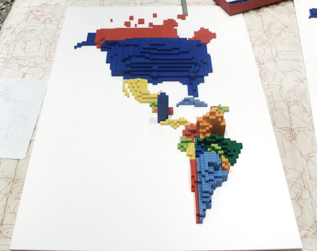 Immigrants to the United States via LEGO