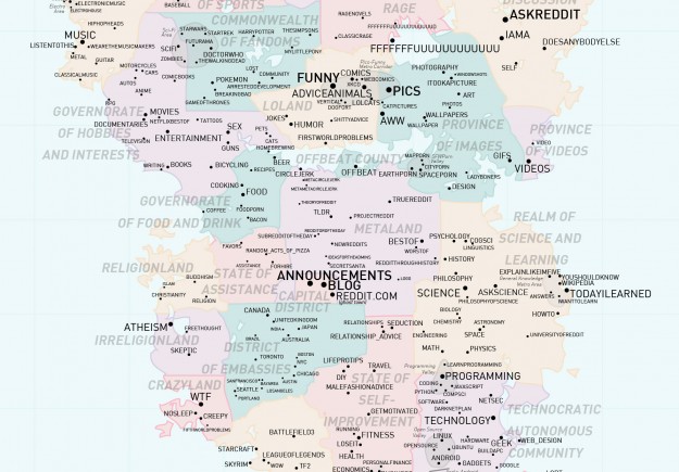 Map of Redditland
