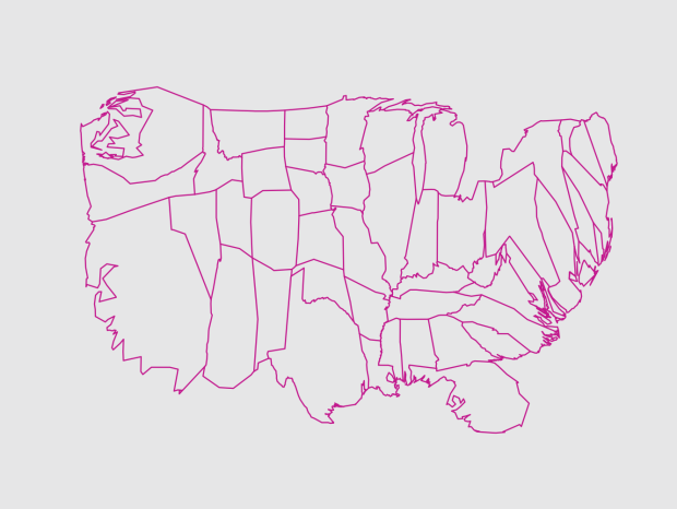 Diffusion-based Cartogram
