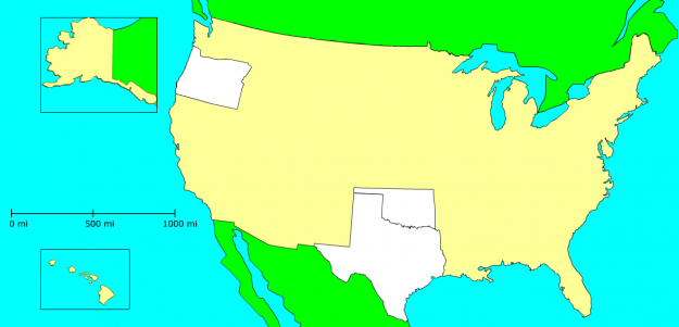 Match states on a blank map