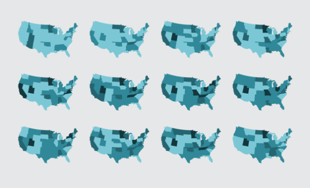 Small maps and grids