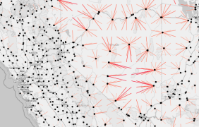 Line maps, Google Places API, and R