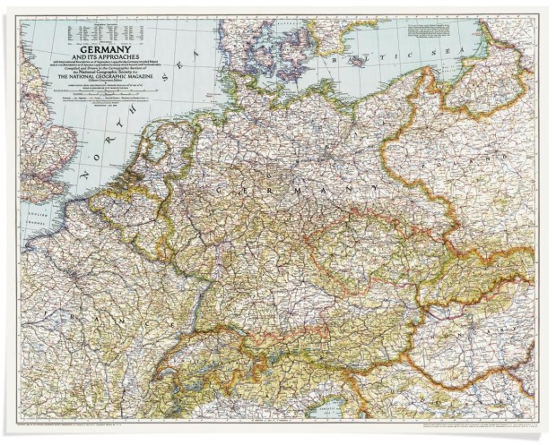 Germany map from National Geographic