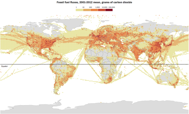 Fossil fuel fluxes