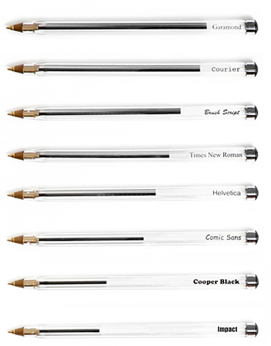 Save pens. Use Garamond font Save pens. Use Garamond font