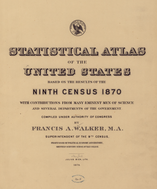 Statistical Atlas from the ninth Census in 1870