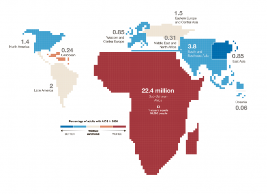 The Geography of AIDS Around the World