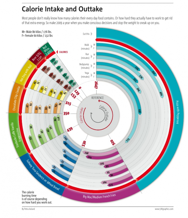 Does this Calorie Intake Infographic Work? Not Really