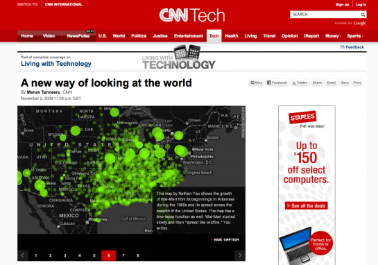 FlowingData is On CNN – A new way of looking at the world