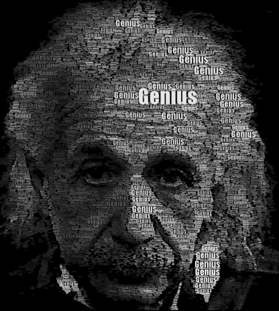 Word Portraits of Famous People – Einstein and Ginger the Cockapoo Word Portraits of Famous People – Einstein and Ginger the Cockapoo