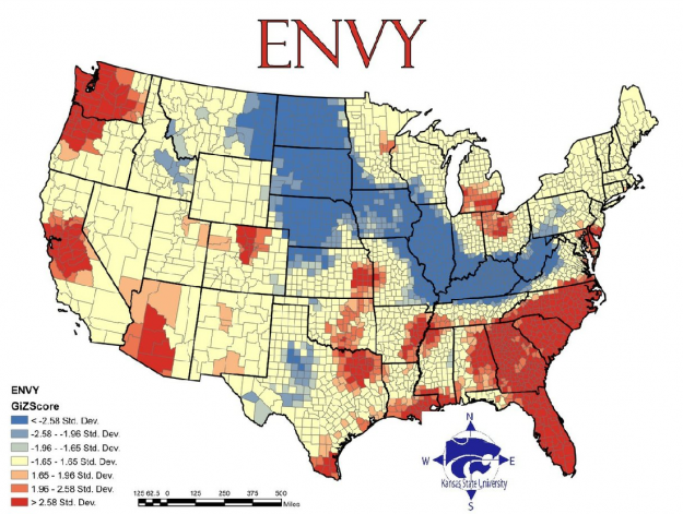 Maps of the Seven Deadly Sins