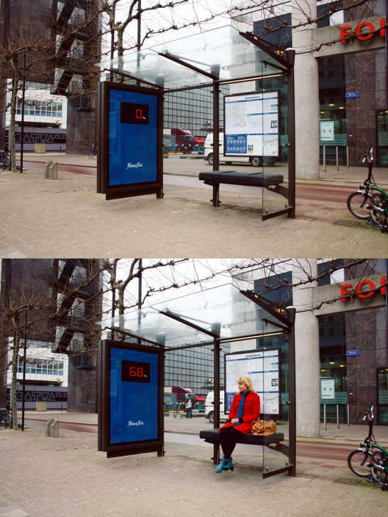 Bus Bench is an Infographic of Guilt