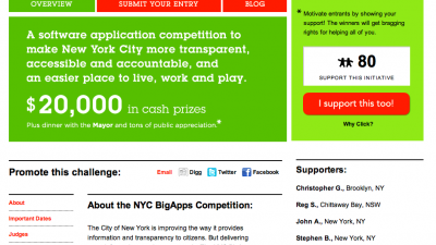 NYC BigApps Competition – $20k In Prize Money