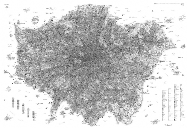 Uber detailed London map satire