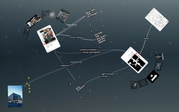 mæve Installation Shows Relationships Between Projects mæve Installation Shows Relationships Between Projects