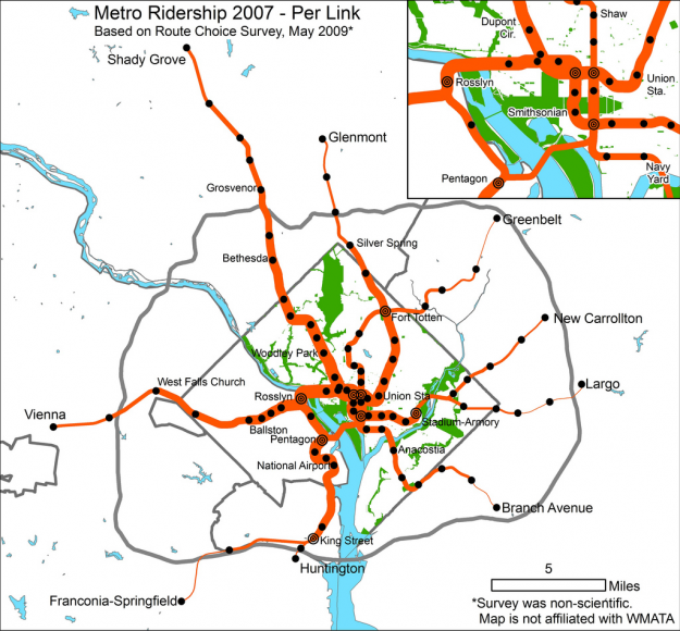 What DC Metro Routes are Most Common?