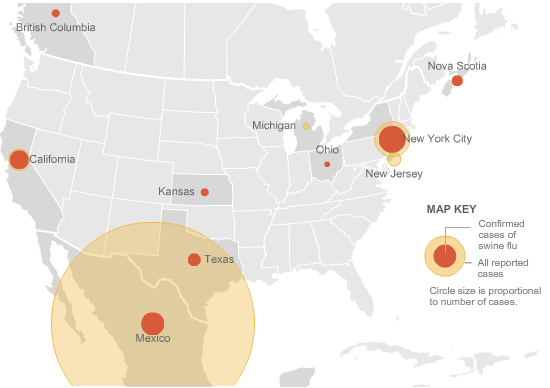 Tracking Swine Flu Worldwide – Where and How, Plus Data