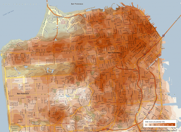 Mapping Walkability in San Francisco