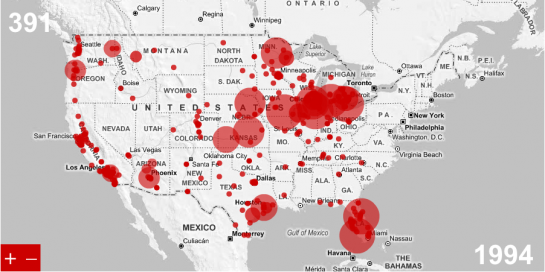 Mapping and Animating Growth of Target Across United States Mapping and Animating Growth of Target Across United States