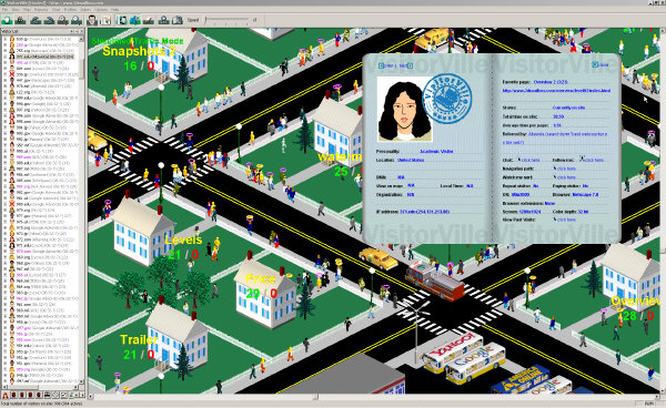Visual Website Analytics in Video Game Format Visual Website Analytics in Video Game Format