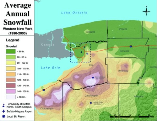 Misleading Map of Buffalo Snow | FlowingData