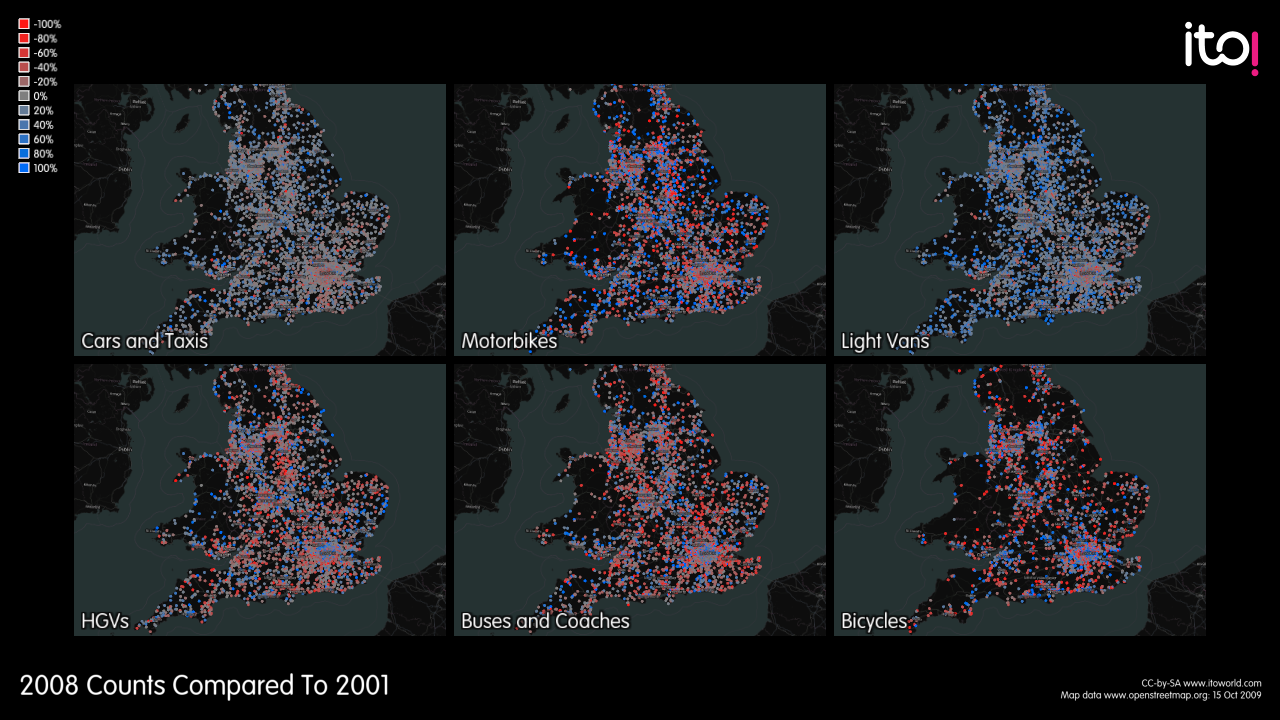 Explorations of real-world traffic – FlowingData