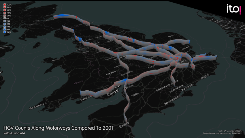 Explorations of real-world traffic – FlowingData