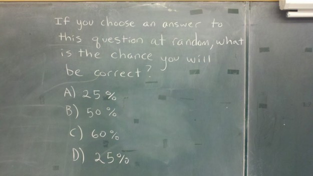 Best statistical question ever?