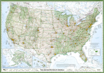 Hand-crafted wall map of the United States | FlowingData