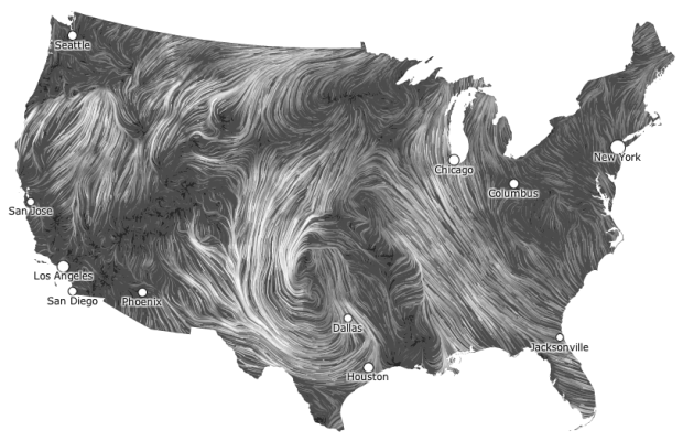 Wind Map by Viegas and Wattenberg