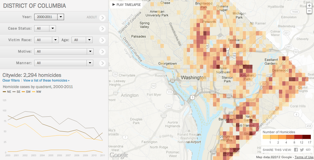 Tracking Homicides In Washington, D.C. | FlowingData