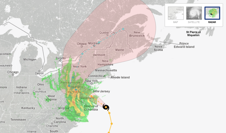 Hurricane tracker for Sandy – FlowingData