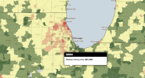 Map of median home listing prices – FlowingData