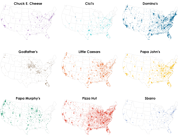 Pizza locations