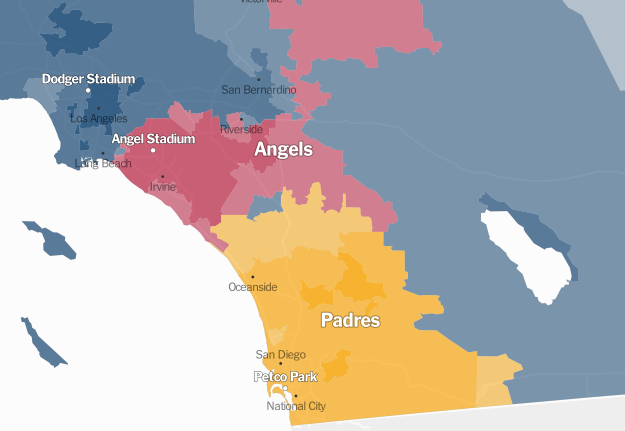 Maps Mania: The Map of Baseball Fandom