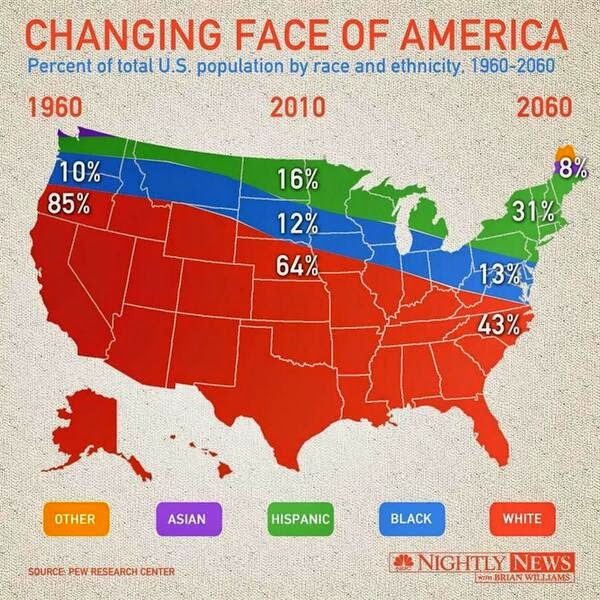 graph of races in america