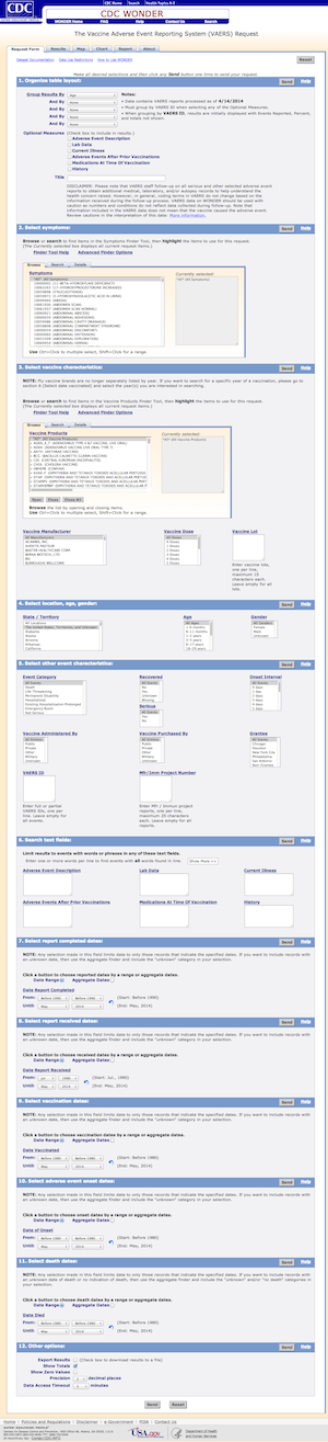 A form to get data