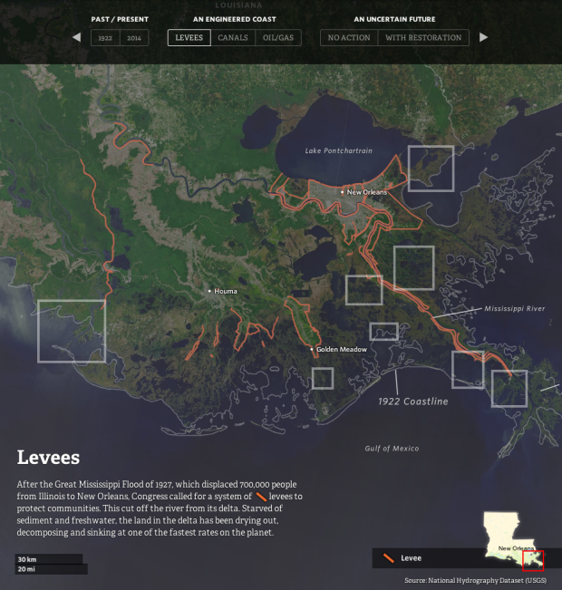 Louisiana is drowning FlowingData