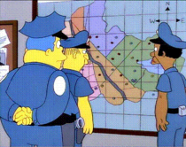 Simpsons dot map
