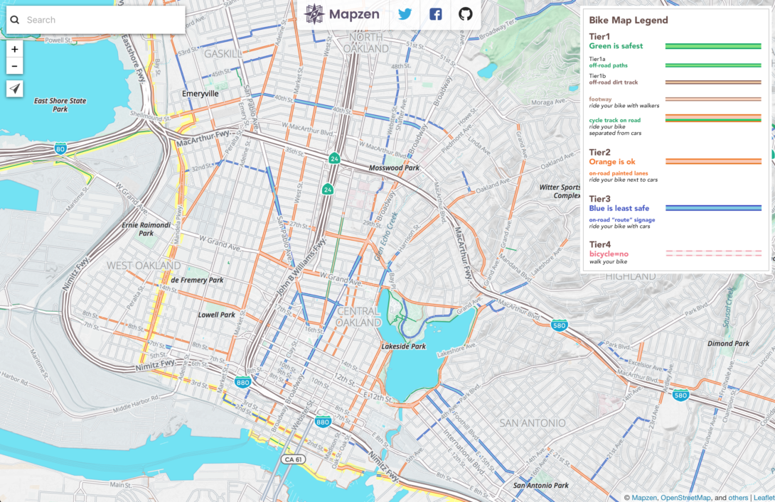 safe bike route planner