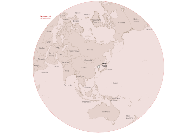 Where North Korea can reach with its missiles – FlowingData