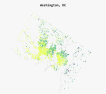 How Airbnb Visitors Rate Location in Major US Cities | FlowingData