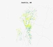 How Airbnb Visitors Rate Location in Major US Cities | FlowingData